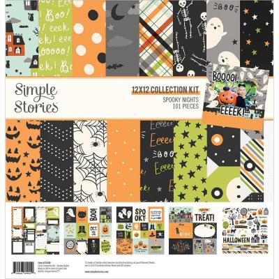 Simple Stories Spooky Nights Designpapier - Collection Kit